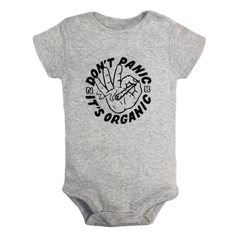 Don't Panic It's Organic/Дизайнерские комплекты для новорожденных мальчиков и девочек с надписью «Good Times Bad Friends» спортивный костюм с принтом для малышей - Цвет: JcBaby3120GD