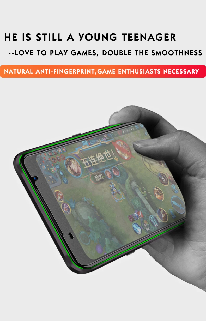 2 шт./лот, матовое закаленное стекло для Xiaomi Black Shark 1 2 pro, Защита экрана для Black Shark 2 Helo, защитное стекло(4 стиля