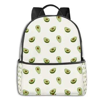

Backpack School Bags for Teenage Avocado Pattern Travel Bags Style Back Pack Korean Cute Backpack