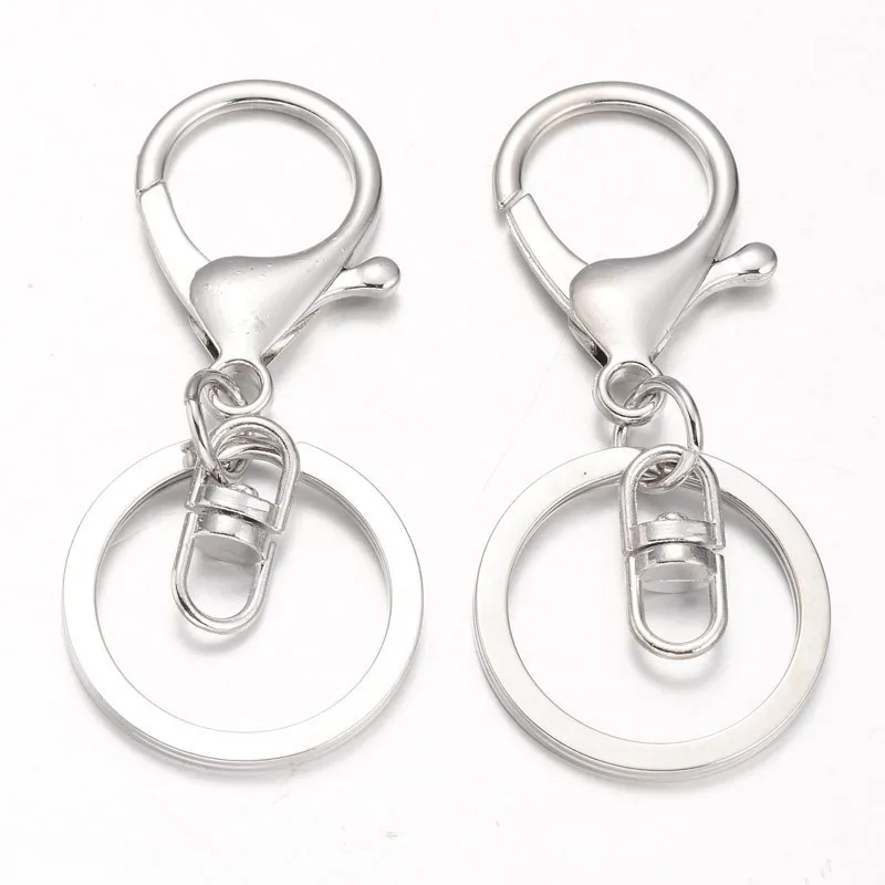 Металлический брелок для ключей с карабином 10 шт.|swivel clasp|key claspchain clasp |