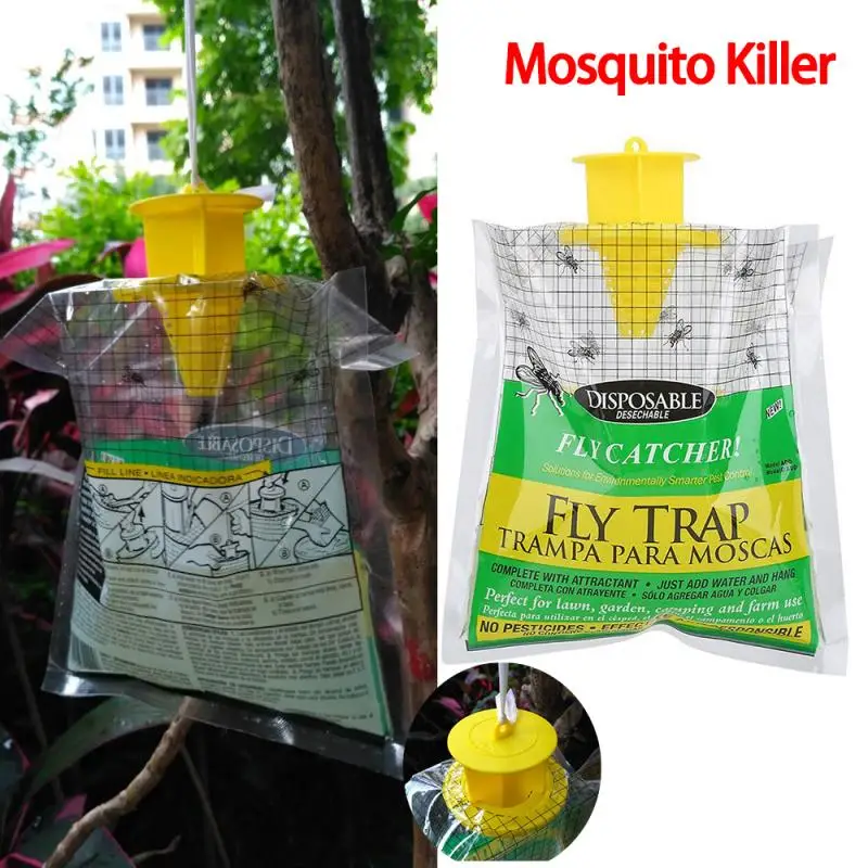 Atrapamoscas colgante desechable para verano, trampa para mosquitos, avispas, mata insectos, herramientas de jardín, TSLM1