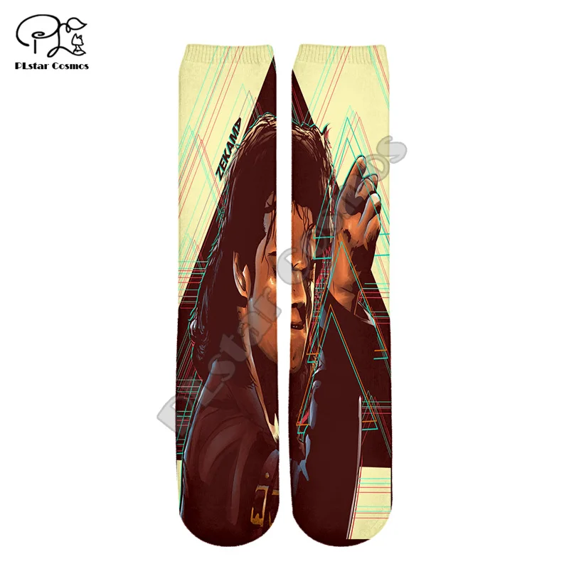 PLstar Cosmos Newest Pop King Singer Musician Michael Jackson HipHop 3DPrint Women/Men/Boy/Girl Cool Warm Cotton Ankle Socks A4