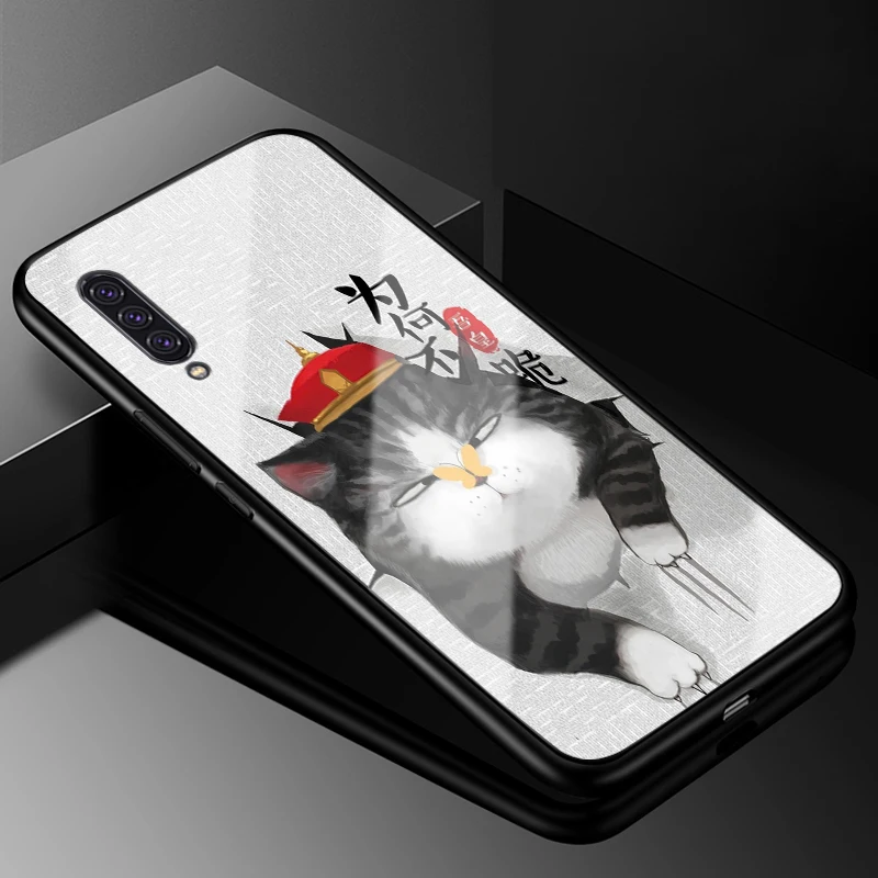 Для samsung A90 5G чехол 6,7 ''закаленное стекло с рисунком Жесткий Чехол для задней панели телефона s для samsung Galaxy A90 5G A 90 силиконовый бампер - Цвет: 15