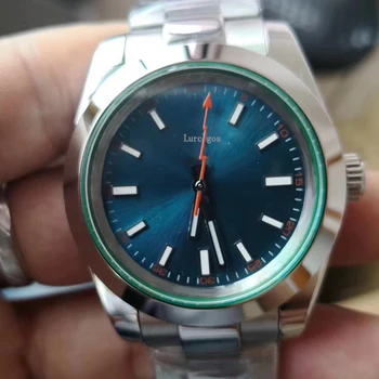 

high quality top Mens aaa luxury watch blue dial 2813 Automatic Movement AIR KING Watch Sports Self-wind Watches