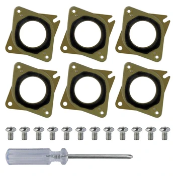 

6 Pack NEMA 17 Stepper Motor Steel and Rubber Vibration Dampers Plus 12Pcs M3 Screws and Small Screwdriver