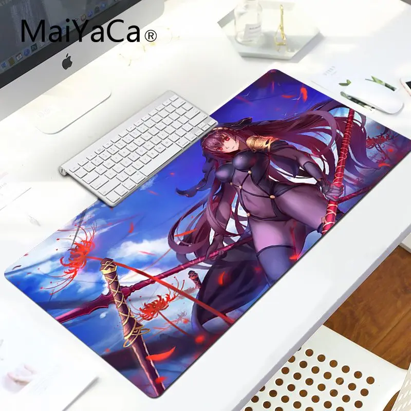 MaiYaCa мультфильм черный Saber Joan of Arc beauty девушки прочный резиновый коврик для мыши подставка для ноутбука игровой Lockedge мыши коврик для мыши