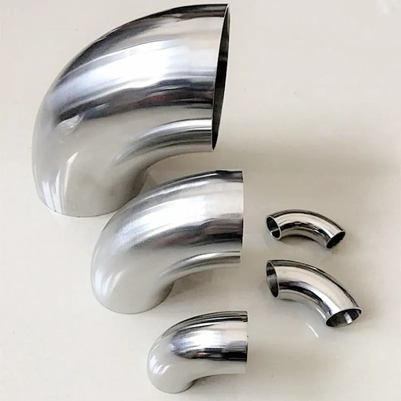 O/D 12.7/16/19/22/25/28/32/34/38/45/51-219mm 304 Stainless Steel Elbow Sanitary Welding 90 Degree Pipe Fittings