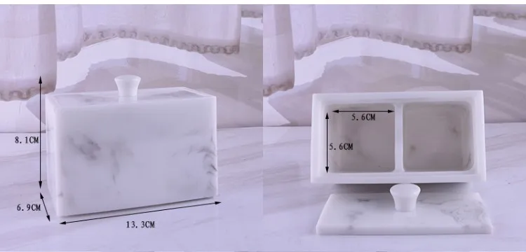Европейский высококачественный хлопок банка для ватных дисков ванная комната зубочистка коробка держатель макияж хлопок тампон органайзер для хранения