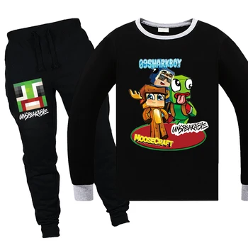 

UNSPEAKABLE Children Winter Clothes Baby Boys Cartoon Clothing Sets Cute Rabbit Printed Warm Sweatsets for Baby Boys Girls 6-14