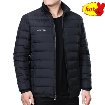 

Quality Stand Collar Winter Duck Down Coats Men Warm Light Down Jackets Male Father's Down Coat Fashion Puffer Jackest JK-826