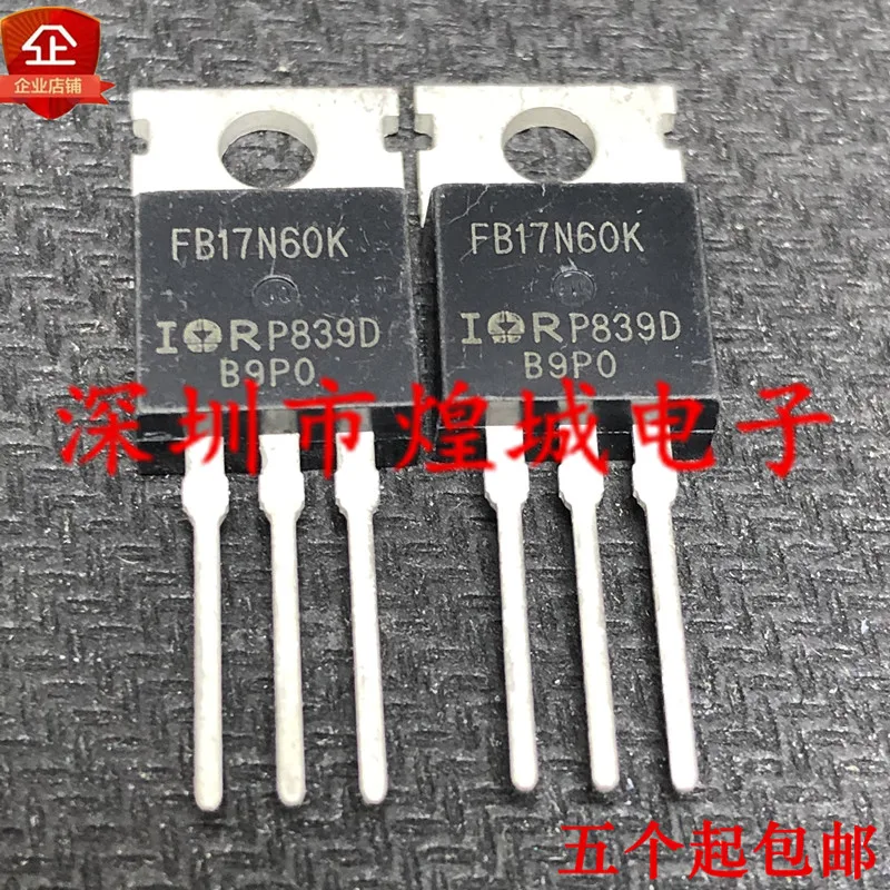 

10 шт. FB17N60K IRFB17N60K TO-220 600V 17A 5