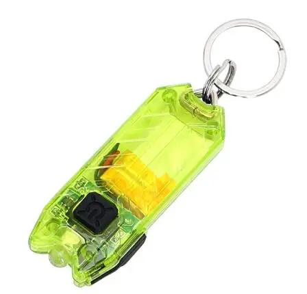Мини светодиодный светильник-брелок, брелок для ключей, USB, перезаряжаемый, портативный, 45LM, 2 режима, ламповый брелок, светильник, фонарь, светильник-вспышка - Испускаемый цвет: green