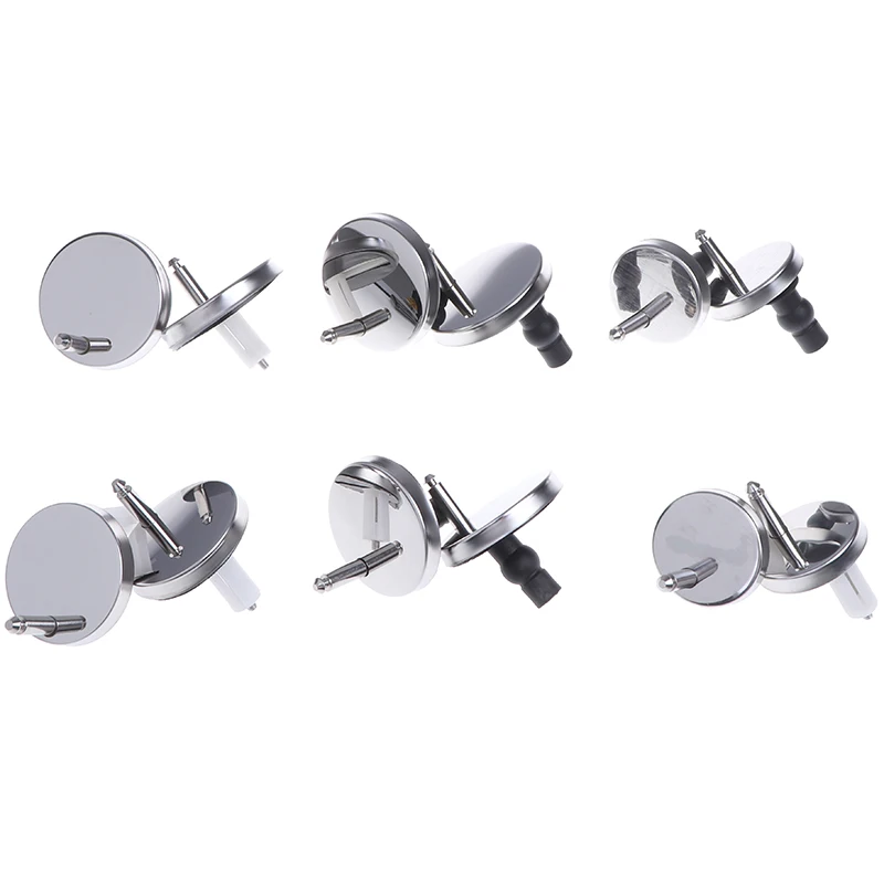 2Pcs Top Fix WC Toilet Seat Hinges Fittings Quick Release Hinge Screws Length 40mm