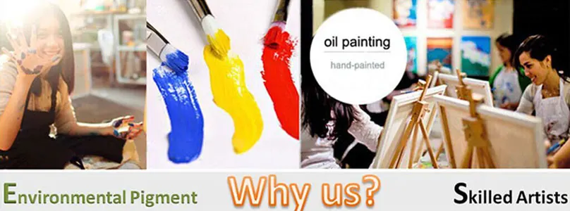 100% hand painted oil painting on canvas