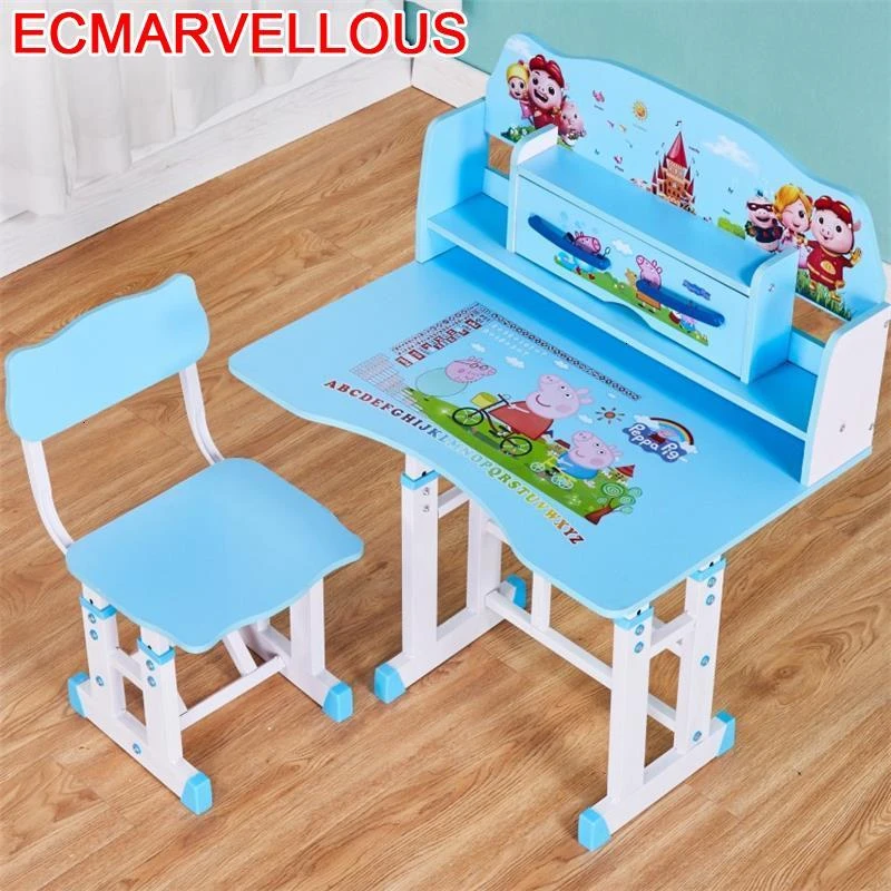 Mesa De Estudo Pupitre Infantil juego Tavolino Bambini escritorio y silla ajustable Bureau Kinder para niños Mesa De estudio|Mesas infantiles| - AliExpress