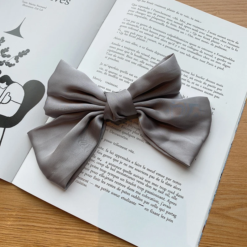 Winter Women Fashion Big Bow Satin Two Layer Butterfly Bow Hair Spring Clip Hair Accessories Headbands For Womenbowknot Hairpins Women S Hair Accessories Aliexpress