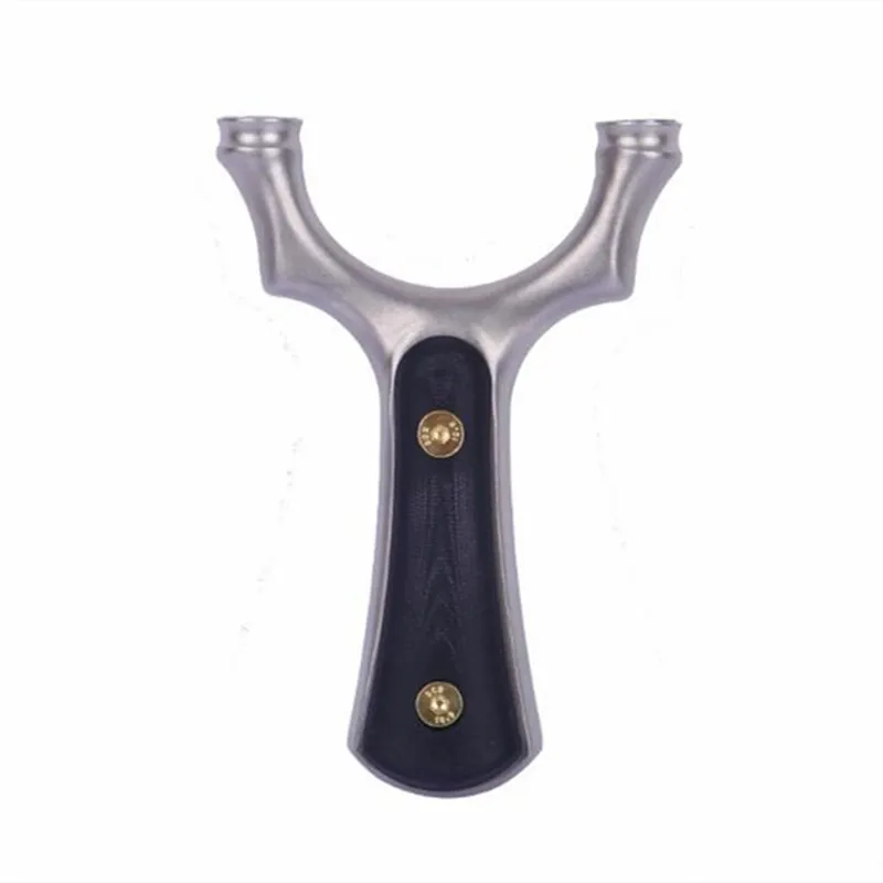 

Stainless Titanium Steel Metal Slingshot Catapult Sling Shot Marble Outdoor Hunting Accessories with Powerful Rubber Band