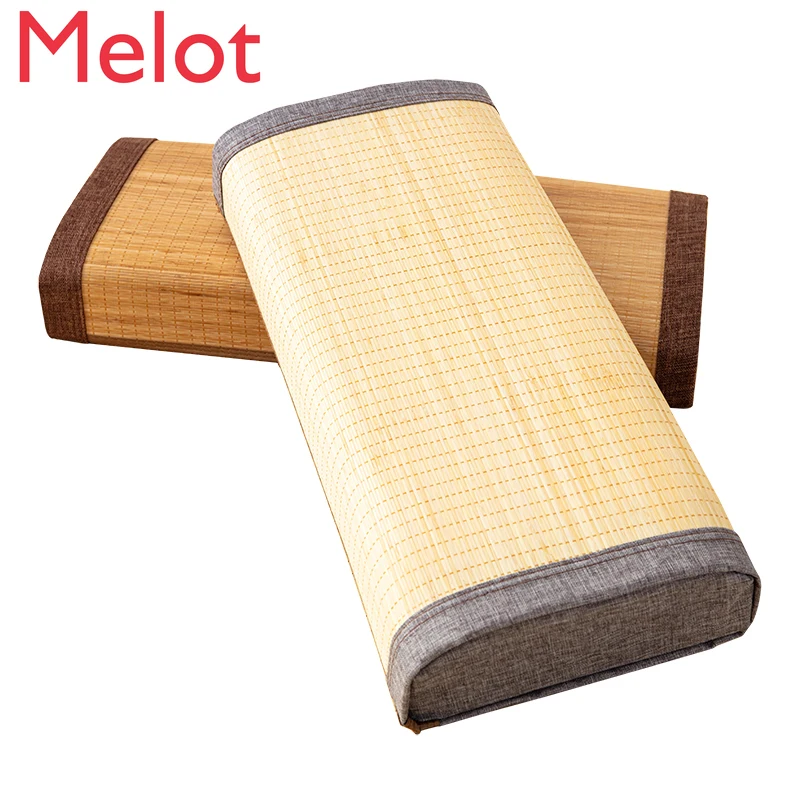 

Bamboo Pillow Mat Pillow Cool Pillow In Summer Cool Single Adults Smooth and Comfortable Without Burr