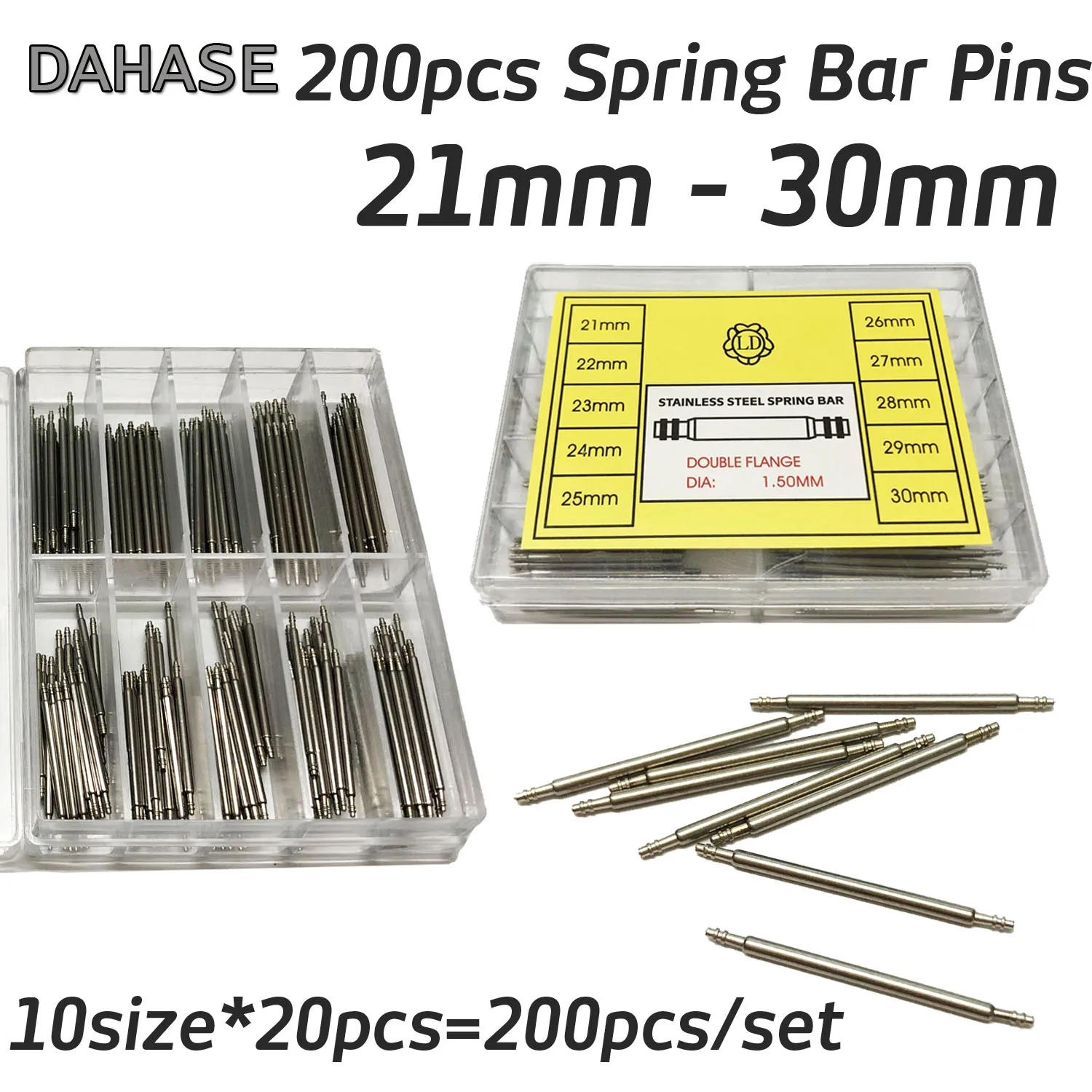 Long200PCSWatchBandSpringPinsRepairToolBarforWatchStrap