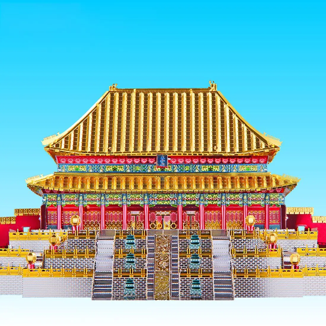 Набор строительных моделей Hall Of Supreme Harmony DIY 3D металлические Пазлы Diy сборочные игрушки для детей подарки на день рождения
