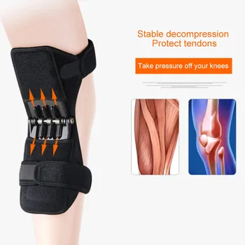 

2 PCS Knee Pads Force Breathable Stabilizer Knee Booster For Sports Support Non-Slip Reduce Pain Relief for Knees Power Spring