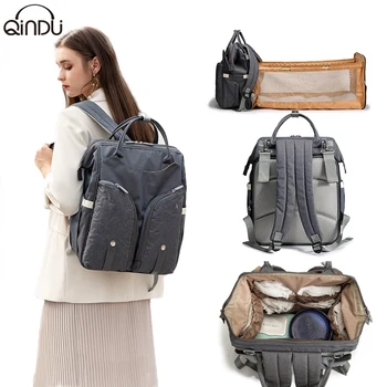 

Diaper Bag Backpack Multifunctional Waterproof Large Capacity Maternity Hospital Baby Care Nappy Fold Crib Bags Backpacks
