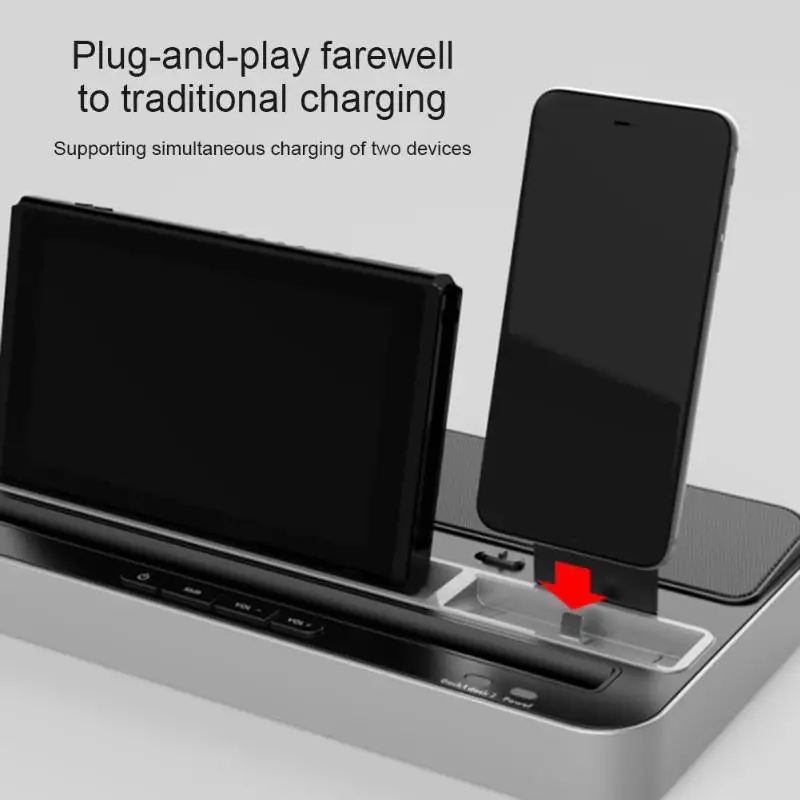 IPega PG-9119, многофункциональная зарядная док-станция, подставка, аудио динамик с 3,5 мм линейным входом, подходит для переключения, планшета