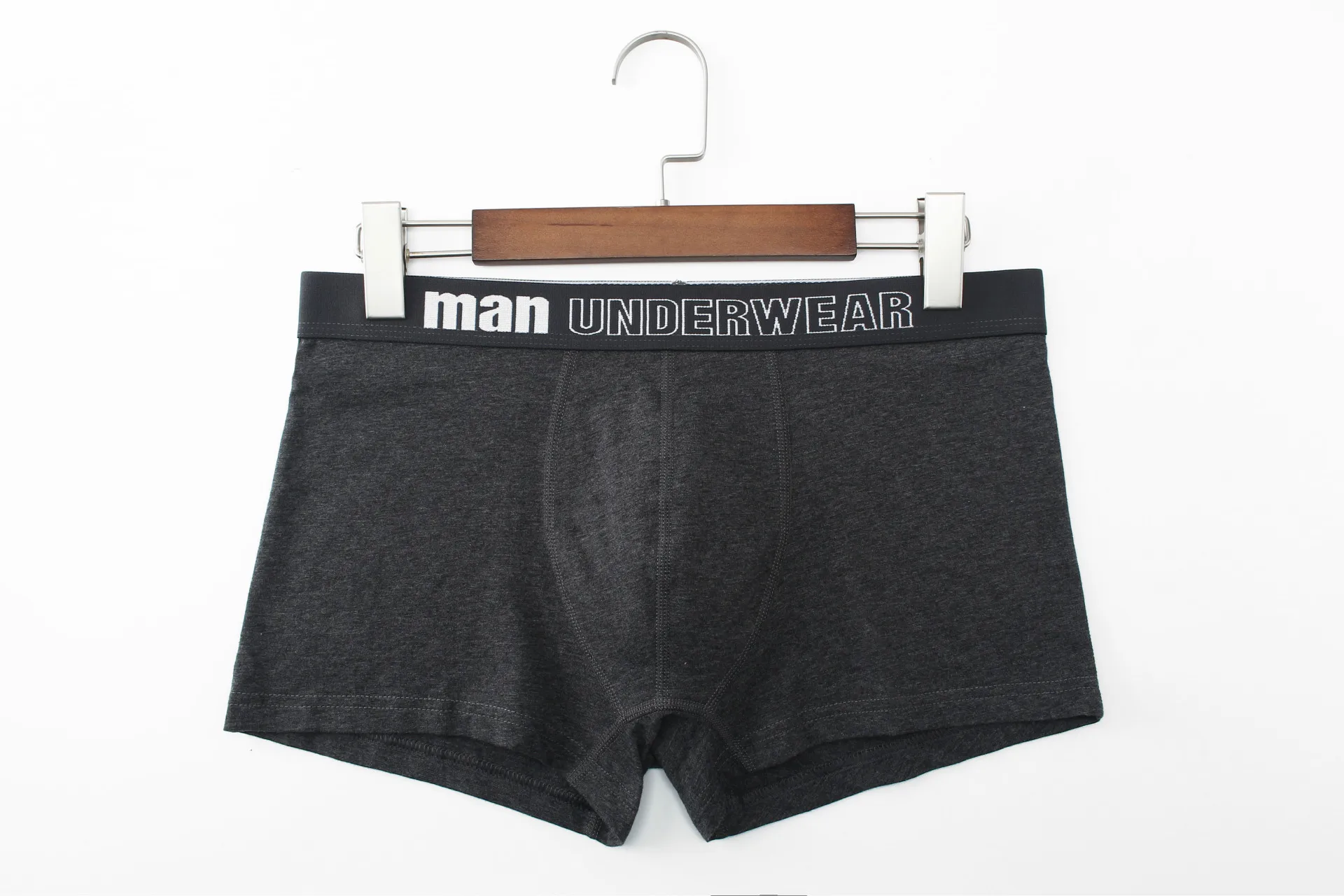 DarkGray Boxer men's underwear men cotton underpants male pure men panties shorts underwear boxer shorts cotton solid cuecas - Цвет: DarkGray
