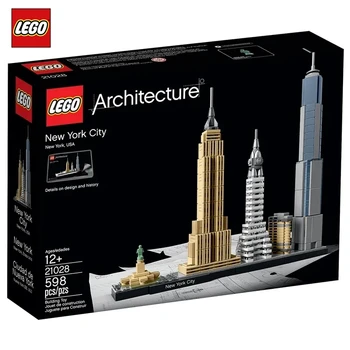 

LEGO Blocks Building Skyline New York City Assembled Building Blocks 21028 598pcs/pzs-12years old Children Toys Festival Gift