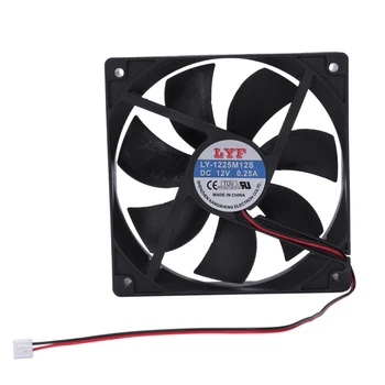 

120mm x 25mm 12V 2Pin Sleeve Bearing Cooling Fan for Computer Case