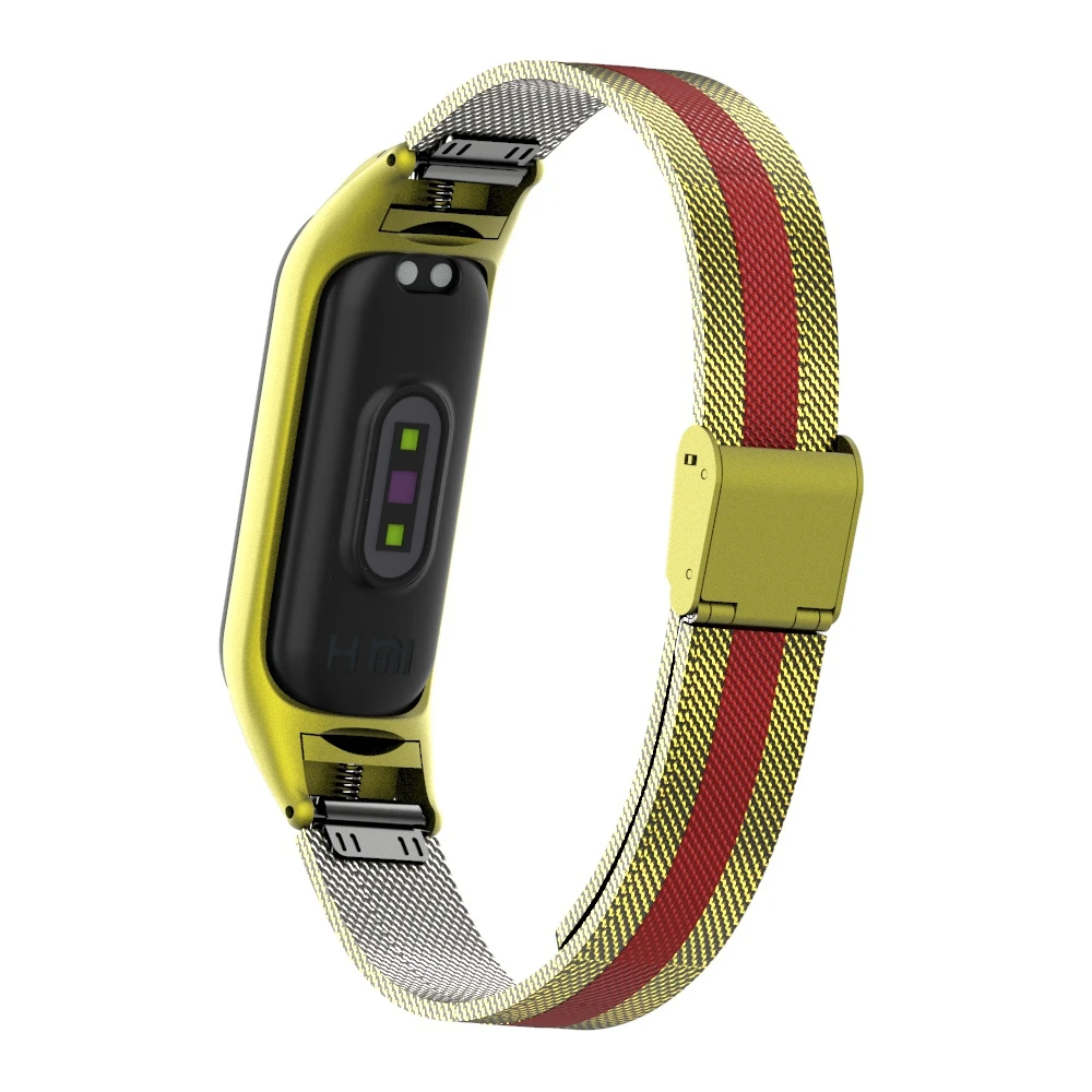 Металлический ремешок для mi band 4, умные браслеты из нержавеющей стали, браслет для Xiaomi mi band 4, браслет серебристого и черного цвета для mi band 4 nfc