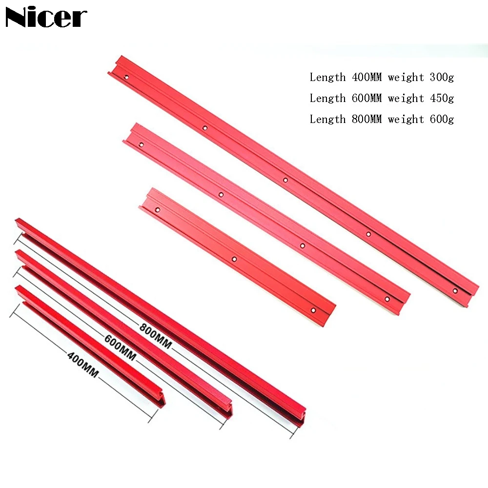 Skup 400 600 800MM 45 typ T track T slot prowadnica ukośna Jig ze stopu Aluminium ze stopu Aluminium zderzak kątowy do obróbki drewna narzędzia diy do piły stołowej Pusher