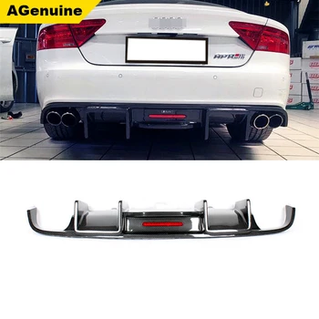 

Carbon fiber KB style A7 sline rear bumper diffuser lip for Audi S7 Sline 2011-2015