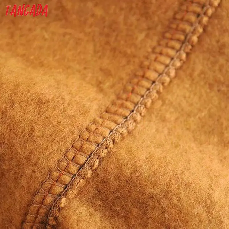  Tangada women fleece Pullovers Sweatshirt Autumn winter 2019 female solid oversize pullovers Casual