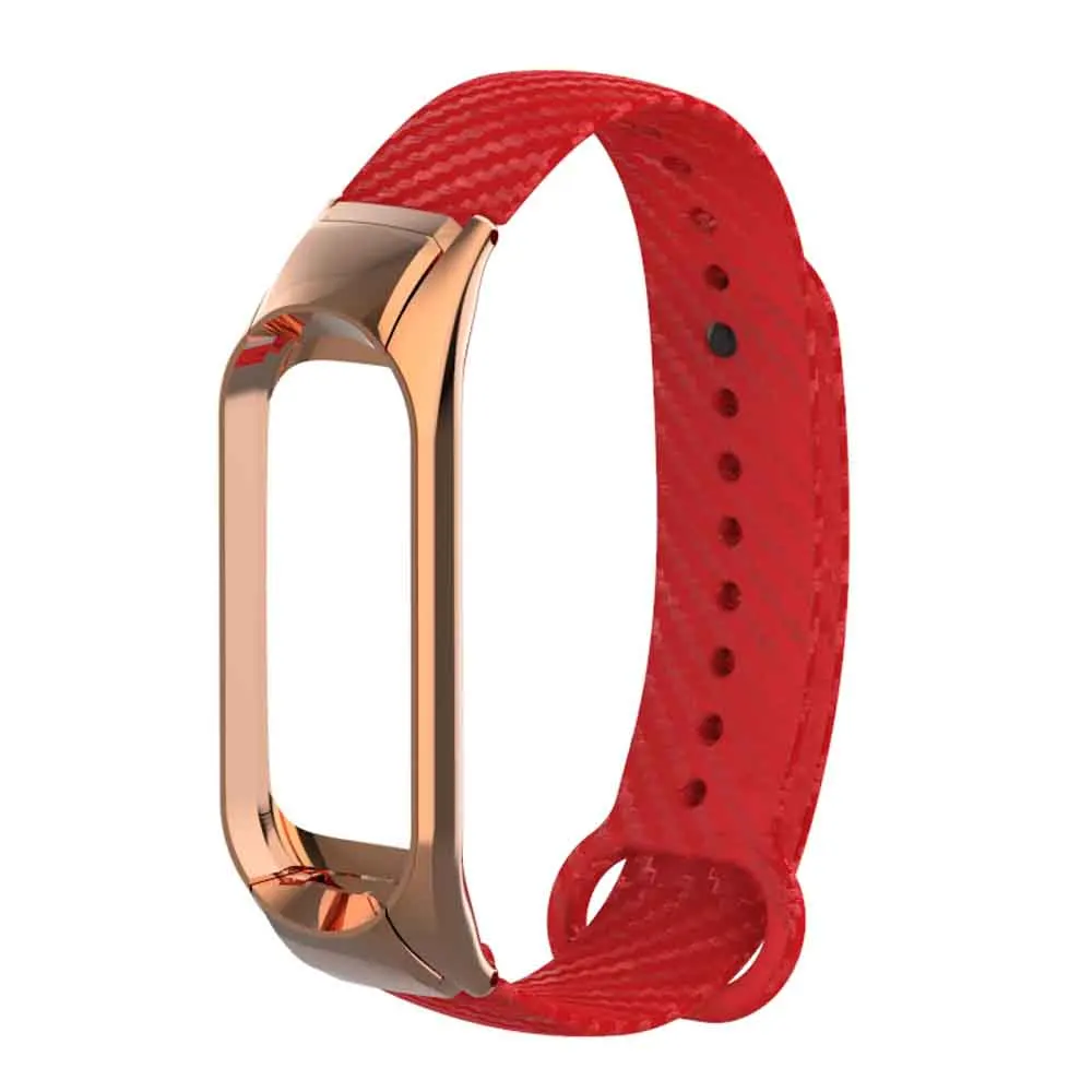 Red Mi Band 4 3 ремешок Correa запястье для Xiao mi Band 3 4 фитнес-трекер Смарт-браслет часы замена ремешок аксессуары - Цвет: Red