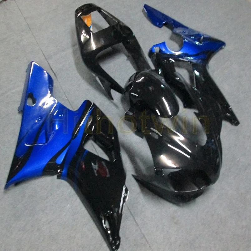 Пользовательский капот мотоцикла для YZF-R1 1998-1999 ABS пластик обтекатель литьевой формы синий черный