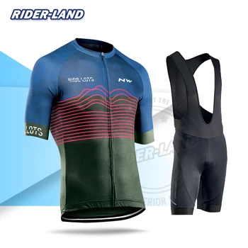 

2020 Men's Cycling Jerseys Short Sleeve Bike Shirts NW Summer Bicycle Suit Mountain Bike Road Sports Shirt Gel Breathable Pad