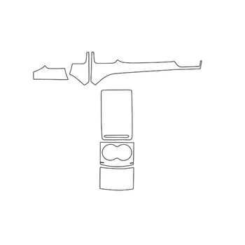 

Central Console Durable Accessories Car Sticker Interior Anti Scratch Transparent Protective Film Set Tensile Model-3 Model X