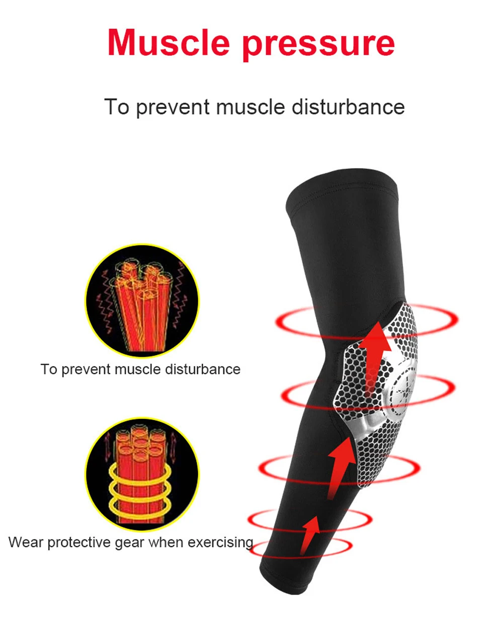 DAYSELECT 1PCS Shield Anti-collision Arm Guard Sports Safety Elbow Pads Arm Warmers Sports Arm Elbow Support Basketball Fitness