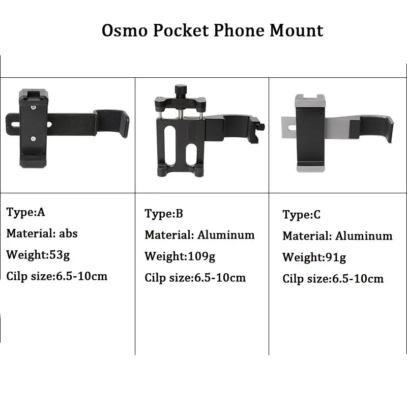 Vlog Мобильный Телефон Зажим ручка Штатив фиксированный Держатель подставка адаптер для DJI Osmo Карманный ручной карданный аксессуар для камеры