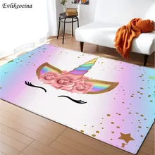 Милый Единорог Alfombras Para La Sala абсорбирующий коврик для ванной открытый яркий коврик Alfonbras Dormitori ковер Vloerkleed