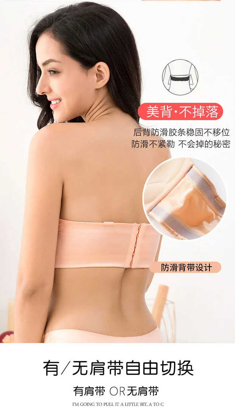 Sutiã sem Costura para Mulher Vestido de Casamento sem Fio d e Cup Mais Tamanho Sexy Lingerie Push up Sutiã c Bralette Roupa Interior Insivible 3 mulher lingerie push up sutiã c d