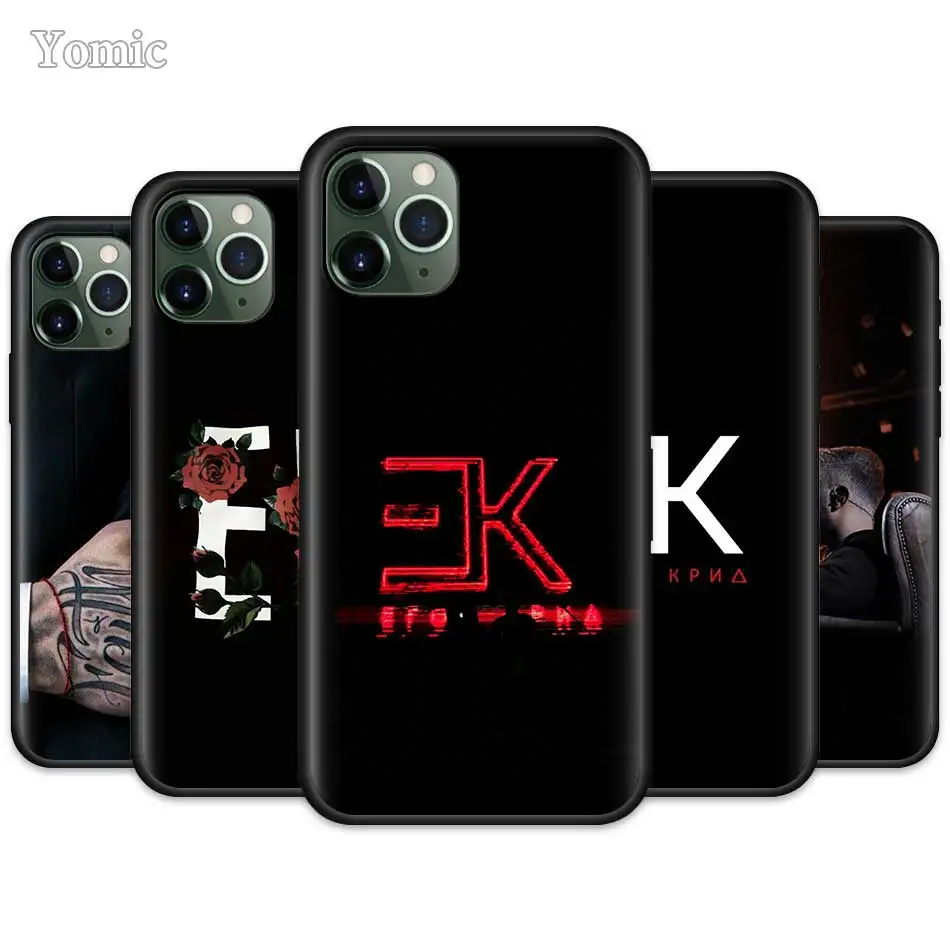 

Egor Kreed Silicone Cases for Apple iPhone 11 Pro XR X XS MAX 7 8 6 6S Plus 5 5S SE 5C Black Soft Phone Bolsa Cover