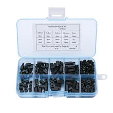 180 pçs/lote m2 m2.5 m3 fêmea macho hex náilon impasse espaçador coluna para pcb placa-mãe fixo plástico espaçamento parafusos conjunto