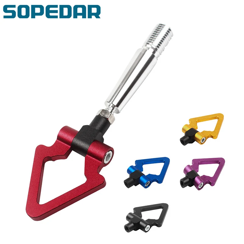 

SOPEDAR Triangle Tow Hook For Mitsubishi EVO Towing Hook For Universal Racing Tow Trailer Winch