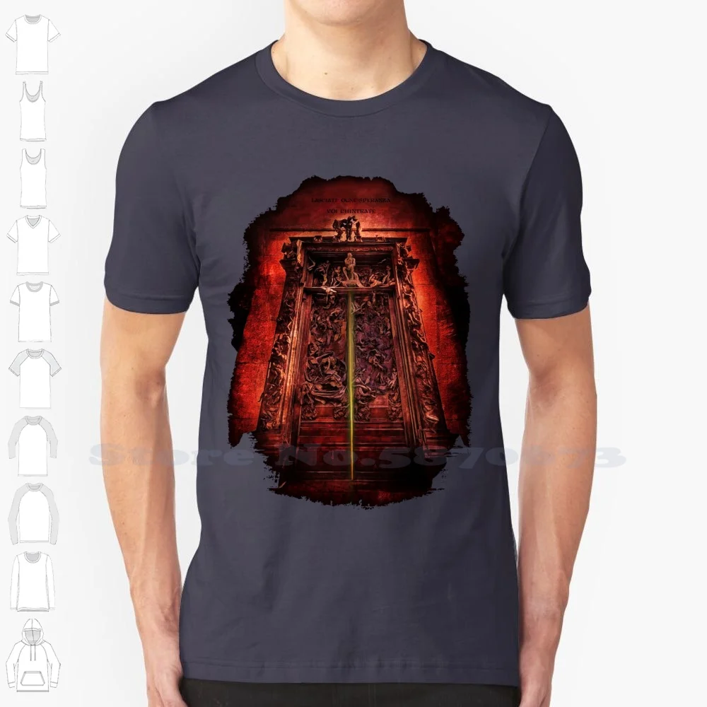 The Gates Of Hell Custom Funny Vendita Calda Tshirt The Gates Of Hell La Porte De Lenfer Auguste Rodin Rodin Inferiore Dante Alighieri