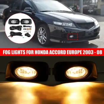 

2PCS 12V 55W Car Front Bumper Fog Light Fog Lamp Upgrade Kit For HONDA For ACCORD 2003-2008 Additional Foglight Wires Switch Set