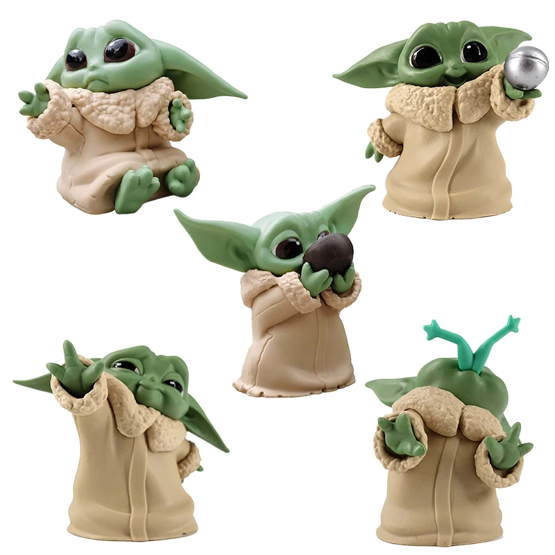Star Wars 5/6 Baby Yoda Mandalor Baby Yoda Baby Giocattolo Per Bambini Pvc Mini Modello Bambola Anime Personaggio Ragazzo Giocattolo Di Compleanno Reg