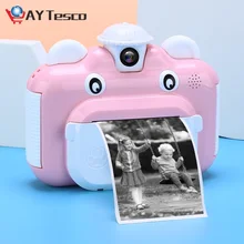 Appareil Photo instantané pour enfants, impression numérique, jeu de calmar, fidget
