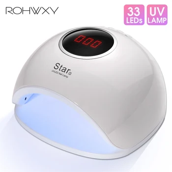 

ROHWXY UV Nail Dryer 66W LED Nail Gel Lamp For Manicure Drying Gel Lacquer Lamp Nail Art With Tools All For Nail Art DIY Design